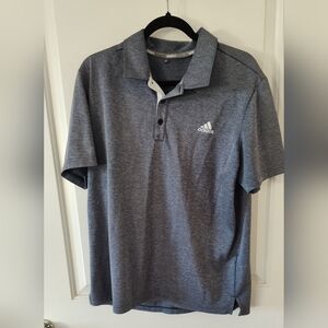 Adidas Men's Charcoal Polo Shirt